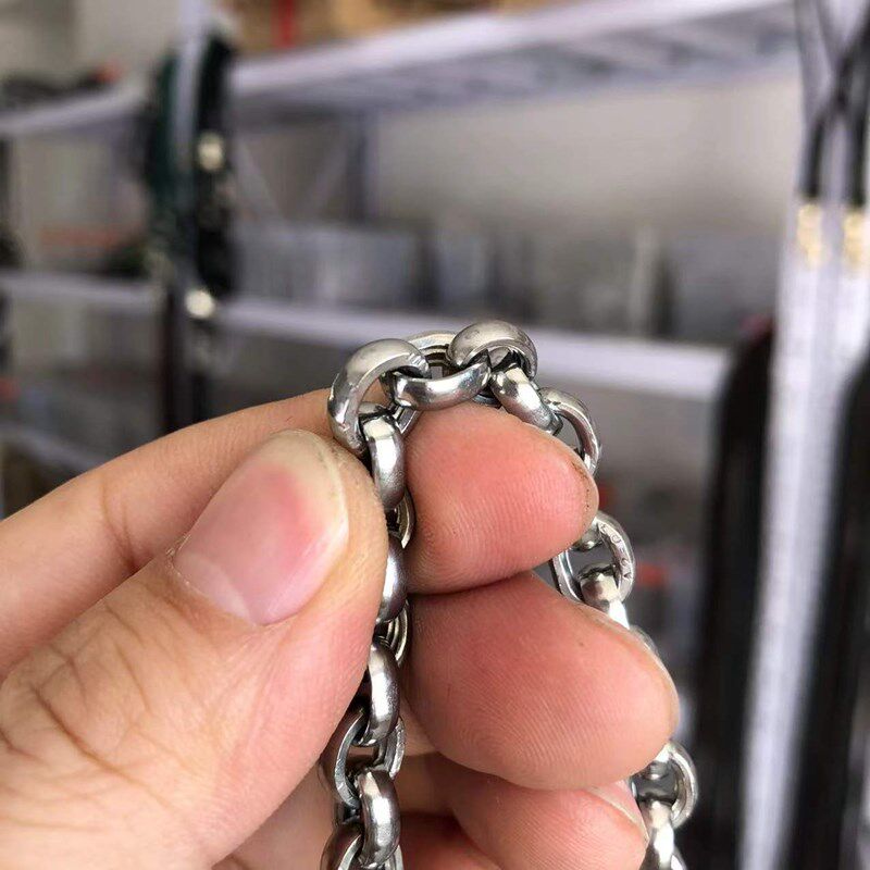 小型犬3.0不锈钢P链宠物狗狗脖链杰克杜宾泰迪专用狗脖圈钢链脖套