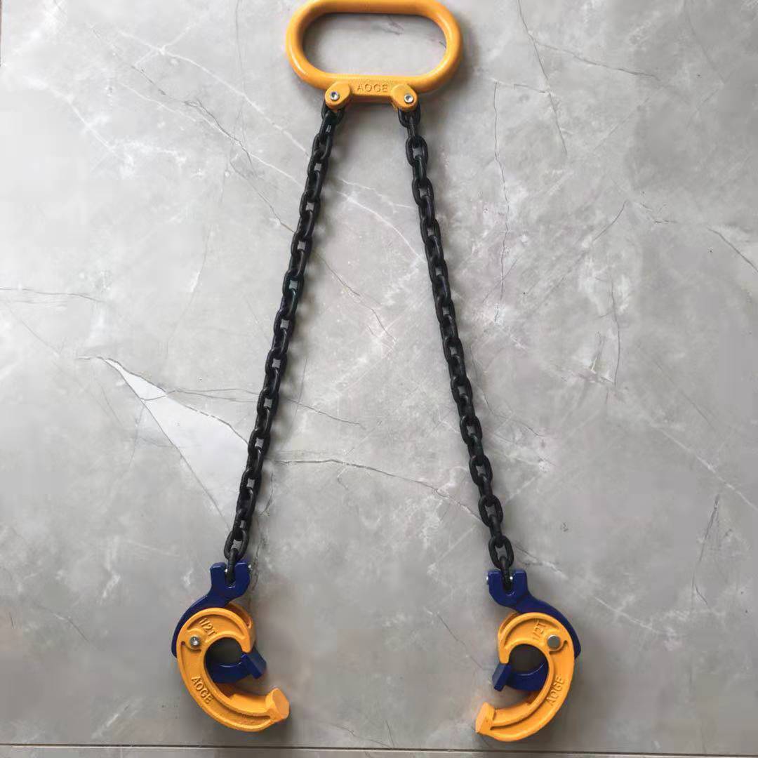 油桶吊钩夹子g叉车鹰嘴双链四钩夹具吊钳起重吊具装卸油桶工具桶