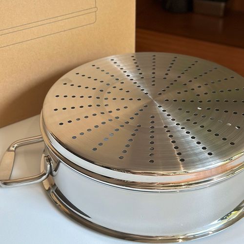 304不锈钢蒸屉加厚家用圆形蒸锅篦子蒸架蒸格蒸笼馒头笼屉28/30cm