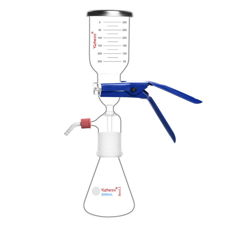 包邮 翌哲真空砂芯过滤装置 高硼硅玻璃溶剂过滤器 250 500 1000