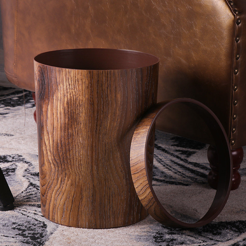 家用简约垃圾桶客厅无盖大号创意塑料纸篓卧室厨房卫生间实用小筒