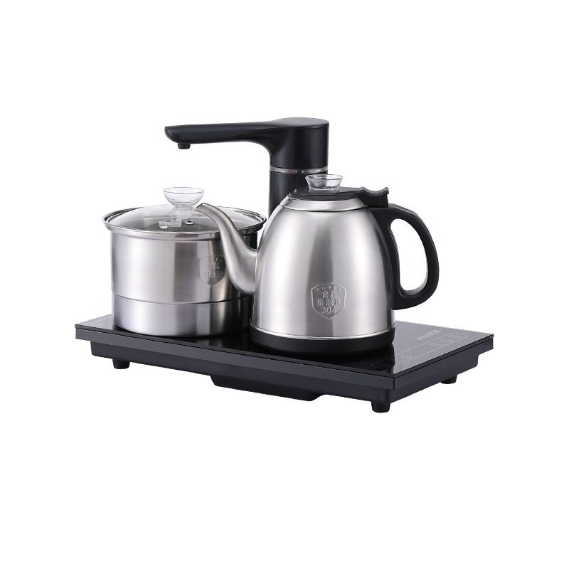 银器全自动上水电热烧水壶茶桌抽水茶台嵌入式一体泡茶电磁茶炉具