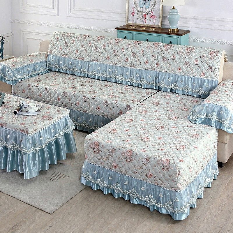 客厅加厚布艺家用沙m发坐垫套四季通用防滑沙发垫全盖组合贵妃定