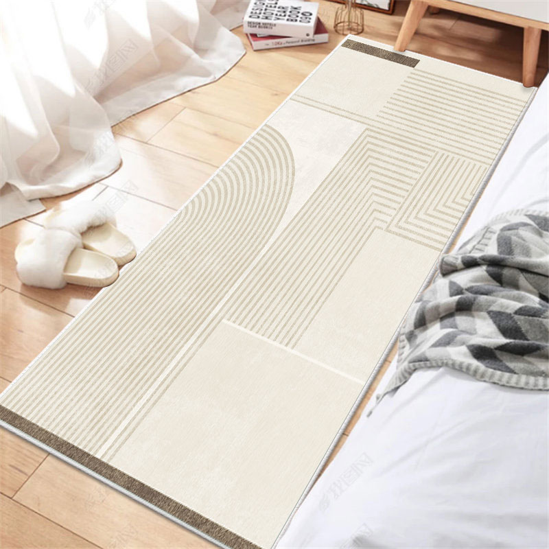 简约卧室牀边毯轻奢高级感卧室客厅牀边K毯茶几沙发毯榻榻米牀前