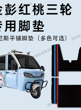 金彭红桃脚垫 金彭红桃pro电动三轮车专用脚垫JP1000DZK-2A