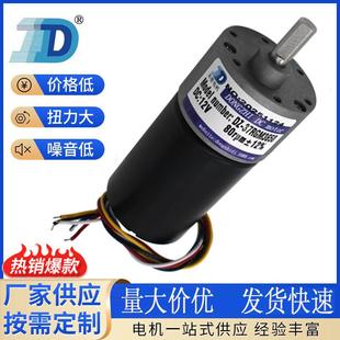 DZ-37RGM3650无刷减速电机无人智能烤肠机侦查机器人微型马达