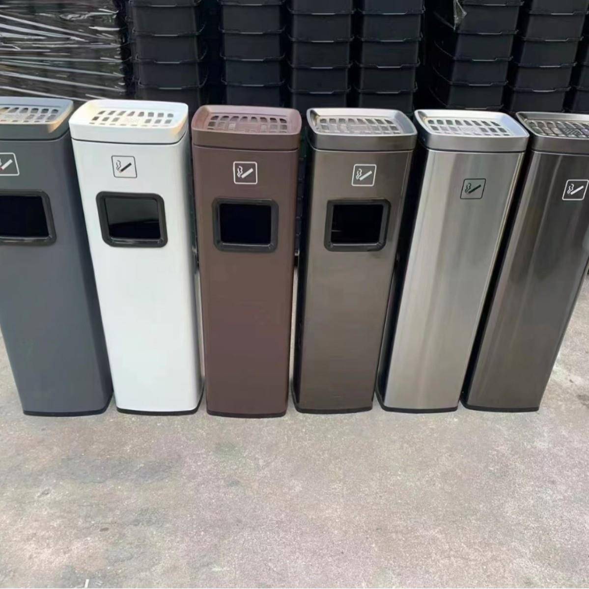 烟蒂柱酒店烟灰柱户外垃圾桶大堂吸烟区筒立式烟头烟灰皿不锈钢