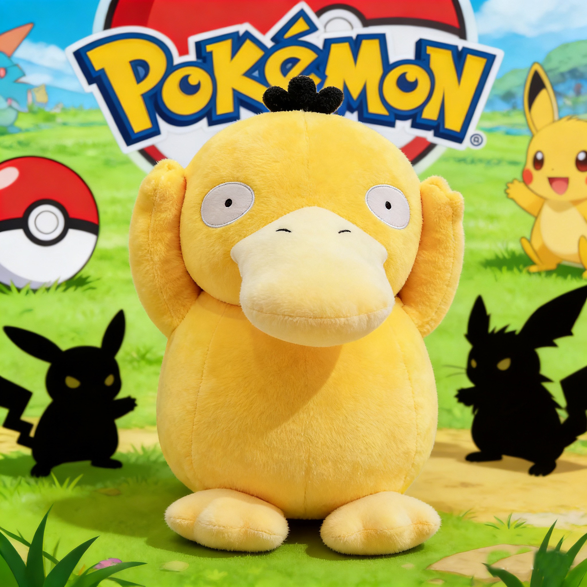 宝可梦可达鸭公仔大号玩偶