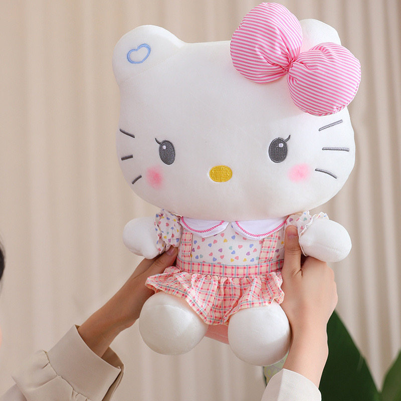 尚绒坊学生妹HelloKitty公仔毛绒玩具粉裙子KT猫玩偶女生学生礼物图片