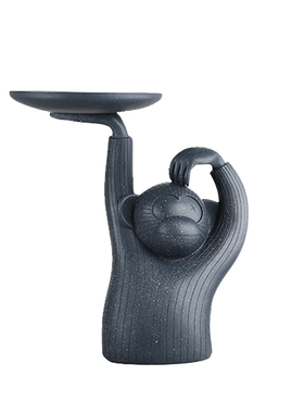 现代简约创意小户型客厅沙发边几猴子茶几托盘落地装饰摆件可移动