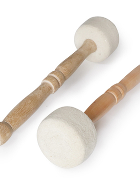 西藏颂钵钵锤尼泊尔手工羊毛毡钵棒音钵棒敲棒钵FO音碗配件钵锤