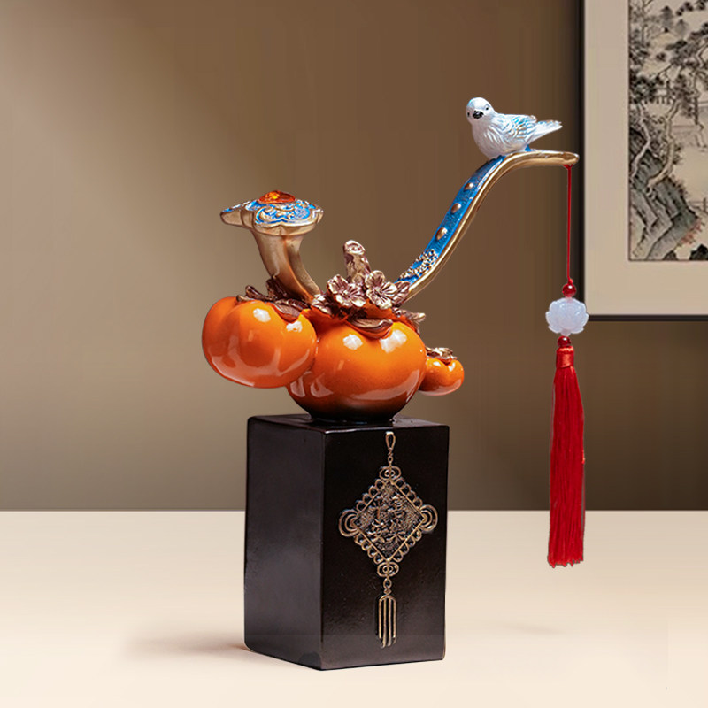 事事如意招财大象摆饰一对新中式家居玄关客厅电视柜办公桌装饰品