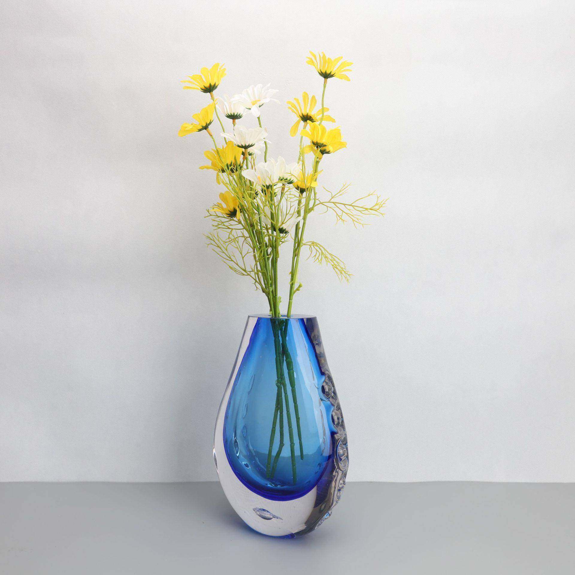 新中式蓝色水晶花器花插样板房茶几卧室书房客厅桌面软装饰品摆件,清洗/食品/商业设备,风口/风叶/风机配件,淘宝优惠券,粉丝福利购,淘宝优惠卷