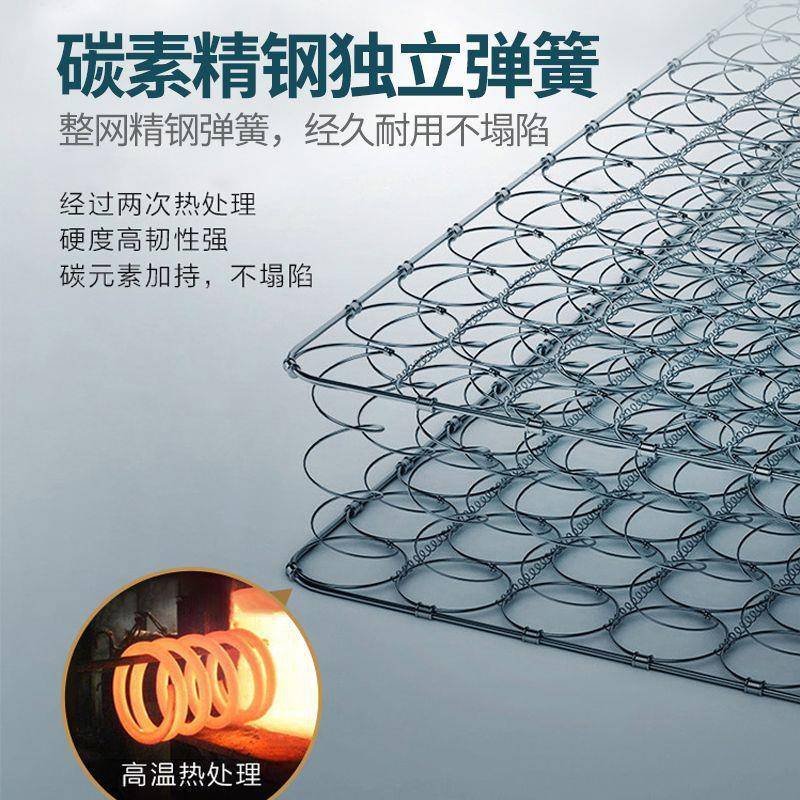 席梦思弹簧床垫1.8米20cm厚1.5米经济型1.2米单人乳胶3E椰棕床垫