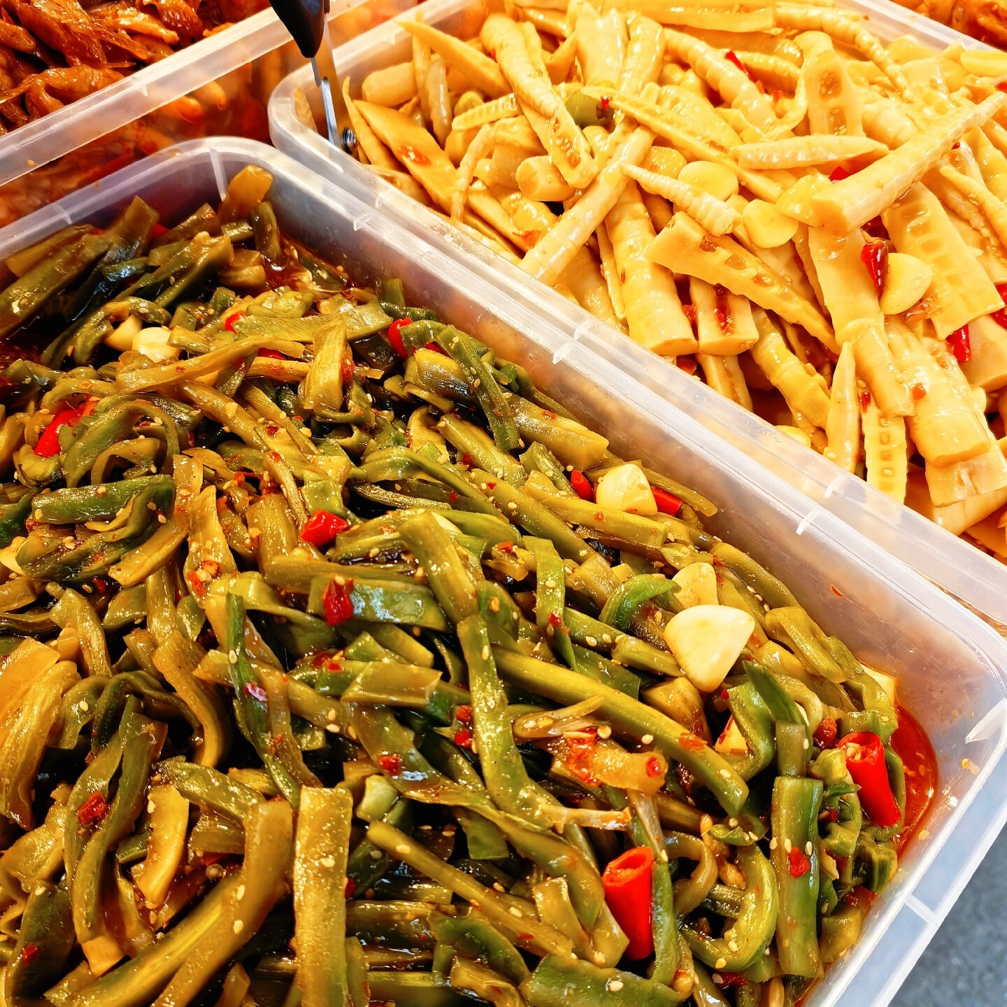 沈阳西塔美食街咸菜泡菜下饭菜安阳家笋尖贡菜藕片酸甜辣口味半斤