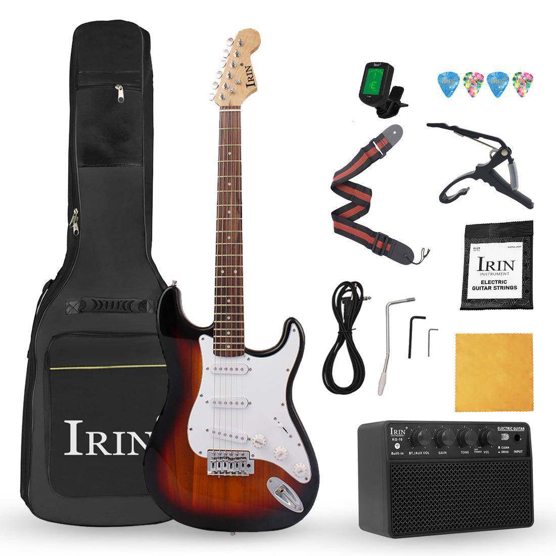 39寸电吉他初学者新手入门单摇ST摇滚电吉他套装三单电吉他guitar