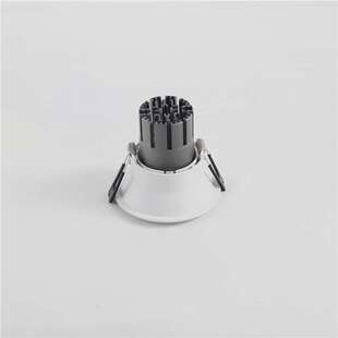 5w7w压铸铝射灯外壳 嵌入式天花投射灯酒店工程套件开孔85mm筒灯