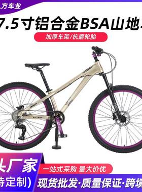 BSA山地车27.5寸自行车铝合金土坡车蓝图10速变速油压碟刹