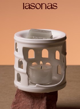 iasonas同分异构白色无烟茶蜡8小时保温加热香薰蜡烛浪漫生日KTV