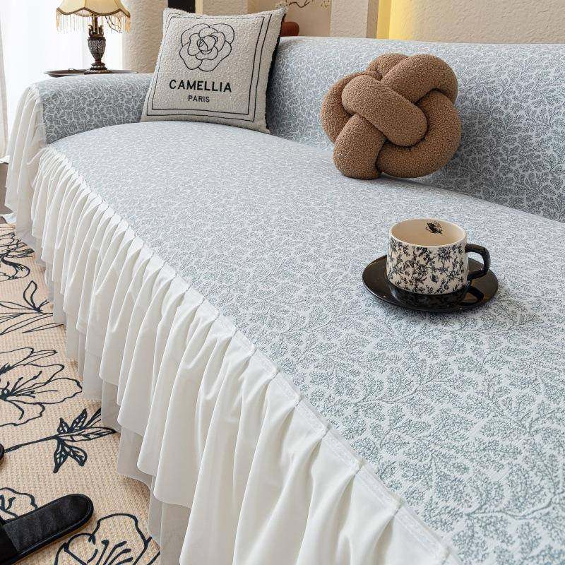 法式裙边款沙发巾四季通用防滑防猫抓沙发垫一整张直排全盖巾套罩,鲜花速递/花卉仿真/绿植园艺,割草机/草坪机,淘宝优惠券,粉丝福利购,淘宝优惠卷