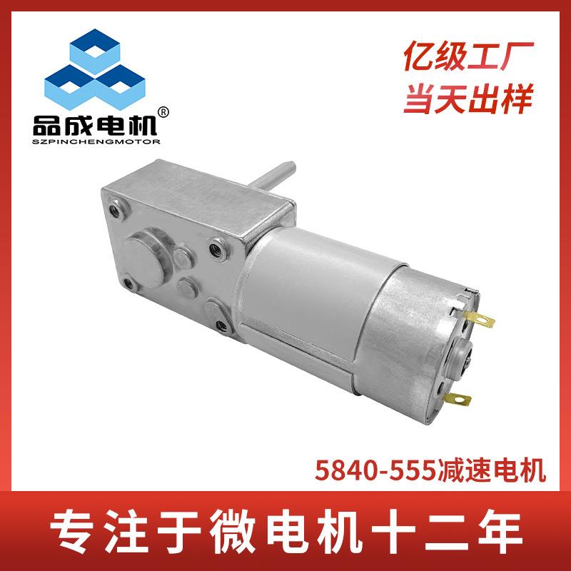 5840-555直流蜗轮蜗杆减速电机 大扭矩断电自锁扭蛋娃娃机电动机