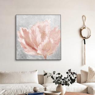 花末 饰画抽象花卉方形挂画油画风壁画 现代客厅沙发背景大尺寸装