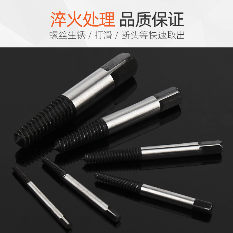 希孟断头螺丝取出器取丝器滑丝滑牙取螺丝反牙丝螺纹工具套装