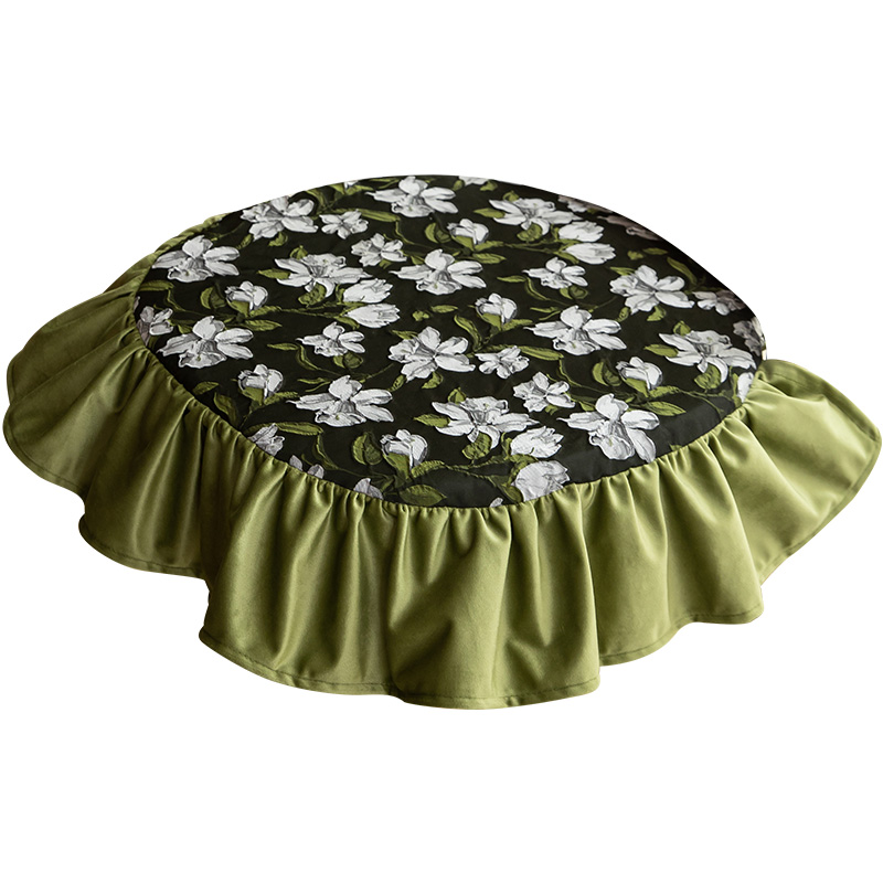 美式餐椅垫轻奢靠枕套高级感桌垫田园椅子屁垫桌旗欧式奢华坐垫