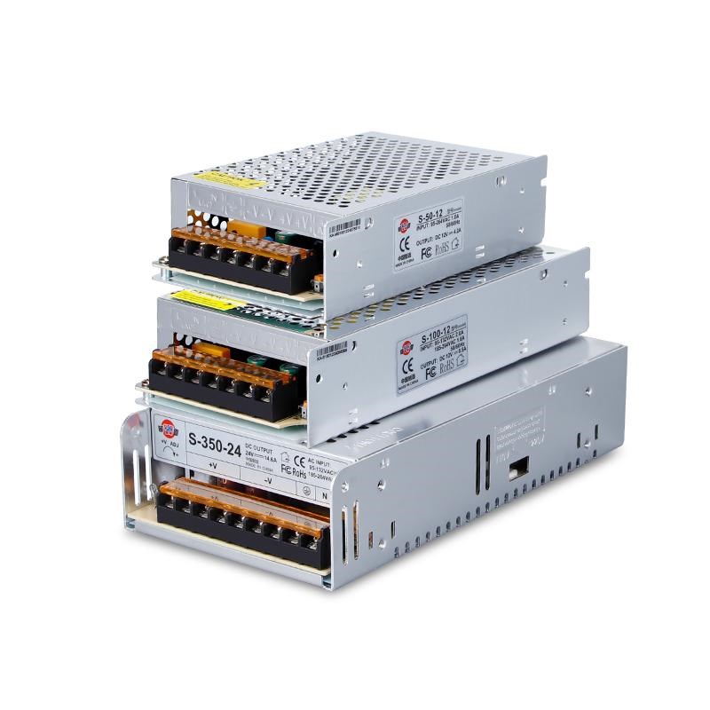 深圳明伟S-350W开关电源220转换24V10A变压适配器模块集中供电12V