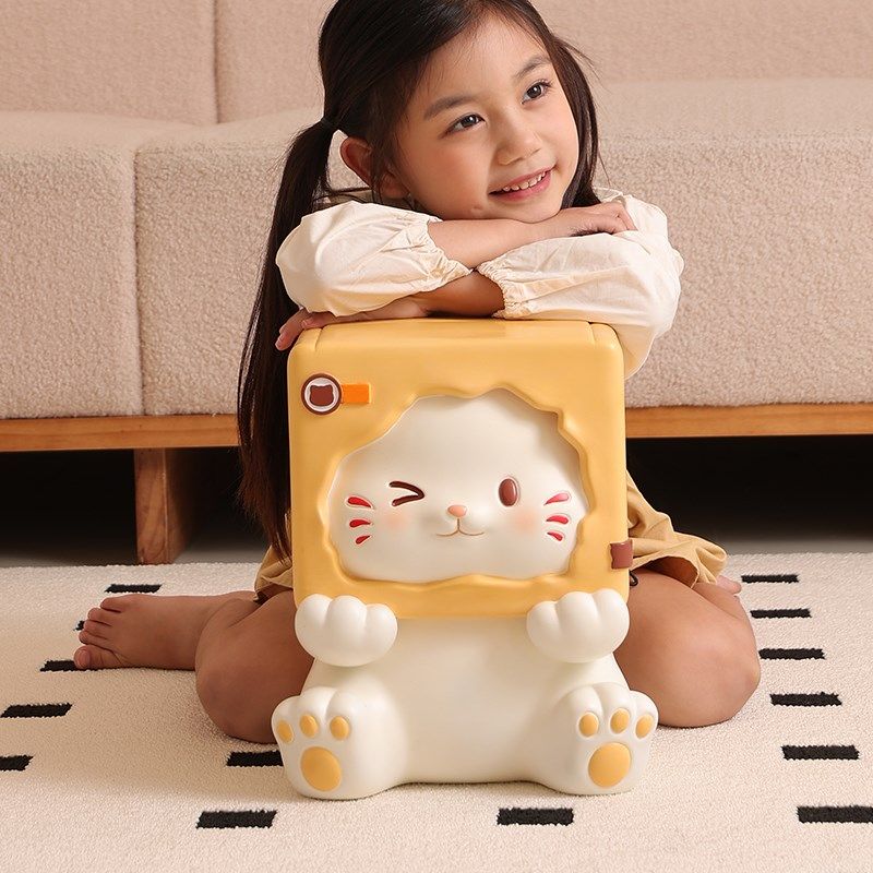 可爱猫咪入户门换鞋凳轻奢高级感家用穿鞋凳落地摆件乔迁新居礼物,家居饰品,落地摆件,淘宝优惠券,粉丝福利购,淘宝优惠卷