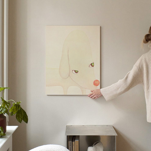 奈良美智女孩装饰画客厅沙发房间大尺寸挂画商场酒店画格外的舒适