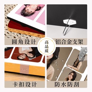 结婚照相框摆台多张照片组合挂墙实木高级感轻奢法式diy家庭定制