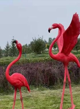 玻璃纤维白色梅花鹿雕塑昂头户外庭院草坪公园卧姿低头鹿装饰品摆