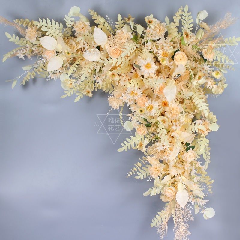 婚庆舞台背景装饰仿真花艺婚礼布置背景长条花木桩门亭拐角绢花排,节庆用品/礼品,婚庆绢花,淘宝优惠券,粉丝福利购,淘宝优惠卷