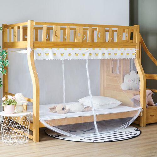 子母床蚊帐宿舍下铺0.9m1.0米1.2m1.35m1.5米双门拉链家用双层床