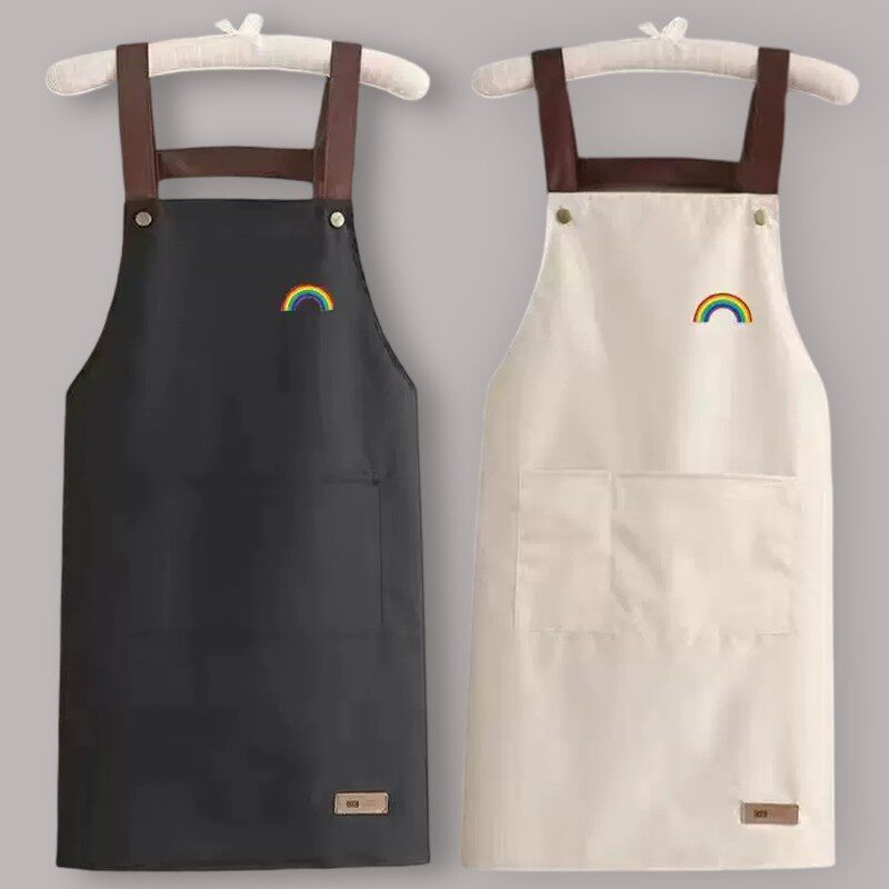 防水围裙女家用厨房做饭防油防污上班工作服韩版时尚餐饮专用围腰