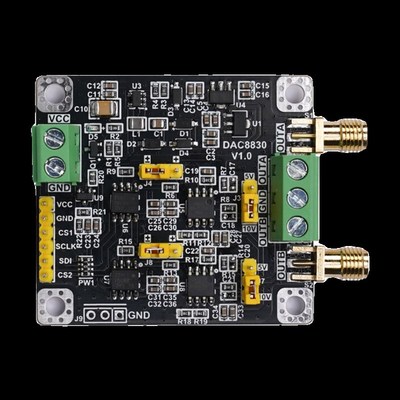 DAC8830模块 双路两通道16位数模转换器DAC模块 0-5V 0-10V 10V