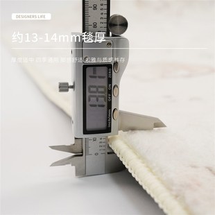 高级轻奢地毯客厅简约浅色加厚仿羊绒地垫沙发茶几毯卧室床边毯