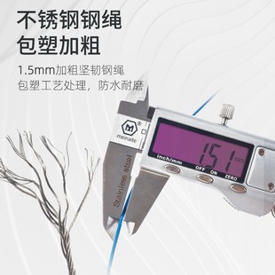 轮式路亚活鱼扣锁鱼器便携钢丝绳伸缩扣多功能金属鱼锁微物鱼锁扣