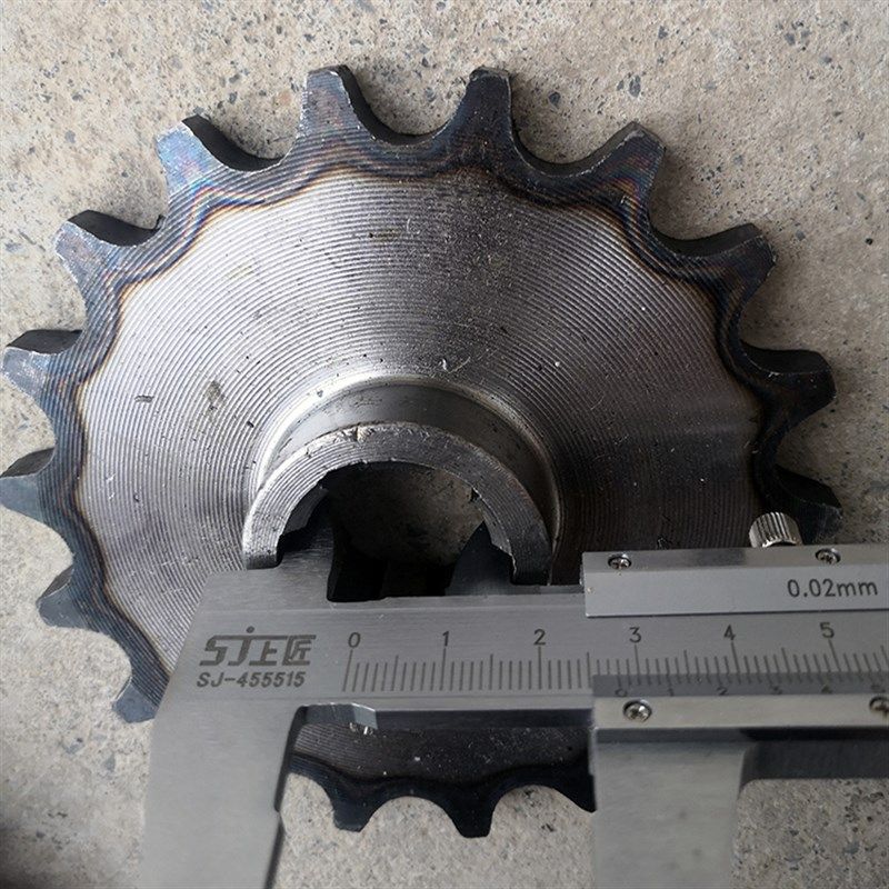 工地水电三轮车链条大小齿轮630工程电动车后桥电机飞轮牙盘配件