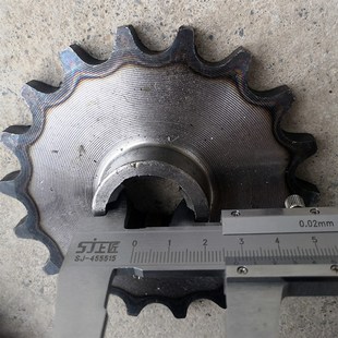 工地水电三轮车链条大小齿轮630工程电动车后桥电机飞轮牙盘配件