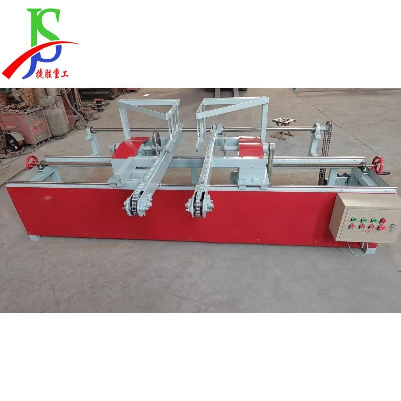 ​木工机械双头切角锯 多段断料切割锯裁 自动双端齐头锯