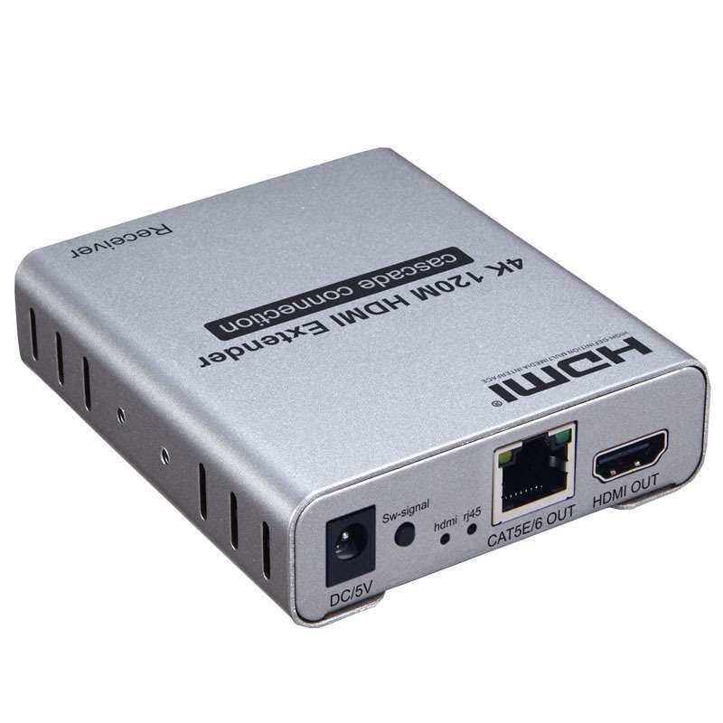 4K HDMI延长器120米hdmi网线延长器发射接收器HDMI转RJ45红外延长