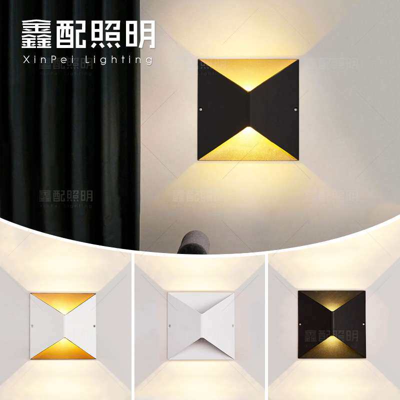 户外防水壁灯上下发光led庭院过道围墙灯室内楼梯创意造型墙壁灯