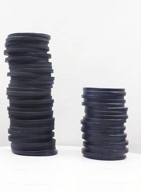 现代简约电视柜黑色异形花瓶摆件样板房桌面创意花器家居软装摆设