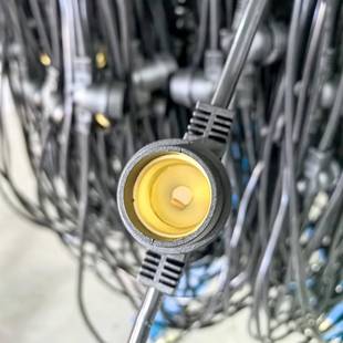 供应欧规E26防水灯串电源线E27火龙果培植灯串线养殖场灯串