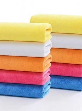 I方巾擦车布黄色车用餐厅清洁布抹布厨房洗碗吧台擦洗小擦布桌子