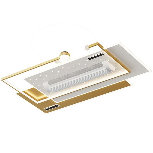 全光谱智能新款无叶风扇灯餐厅吊扇现代简约大气客厅卧室吸顶灯具