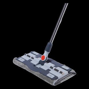 夹布平板拖把家用一拖净不锈钢夹板抹布毛巾大拖布地拖木地板专用