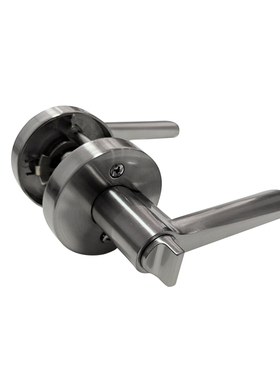 外销出口现代简约黑色室内卧室房门锁欧式球形木门三杆浴室执手锁